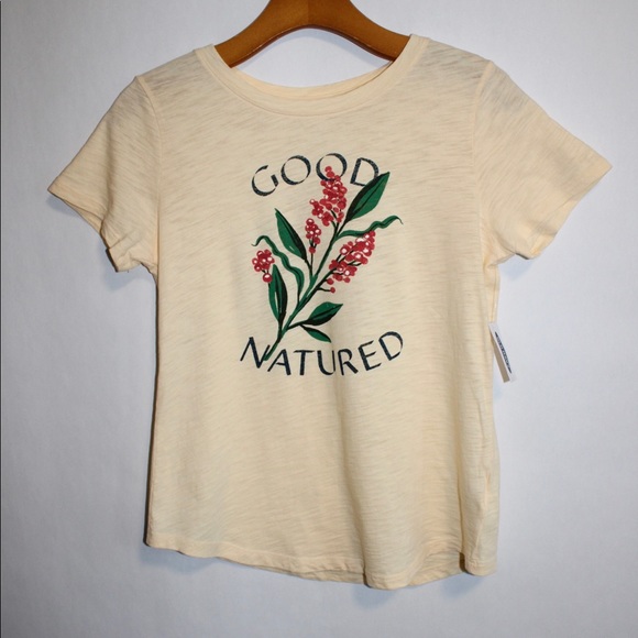 💚3/20$5/25💚OLD NAVY GOOD NATURED YELLOW TEE NWT - Picture 14 of 16